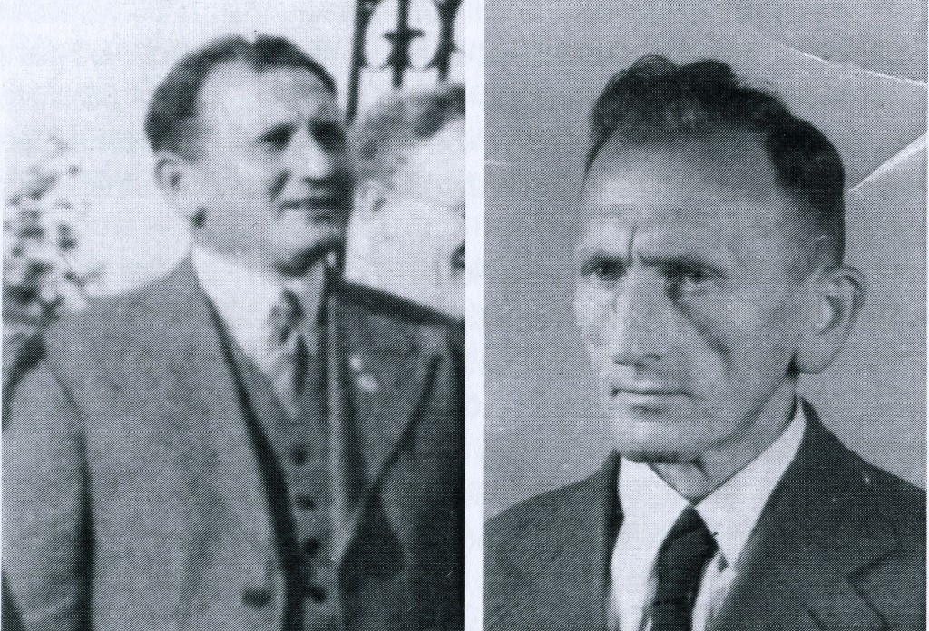 Der Vater Karl Probst vor 1945 (li.) und danach
