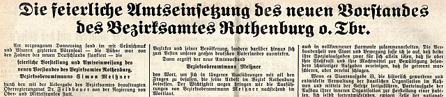 "Fränkischer Anzeiger" vom 10. Juni 1937 (Ausriss)