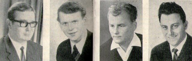 Klaus-Dieter Jürgensen, Karl Philipp, Robert Lassauer, Rudolf Krafft (v. l.)